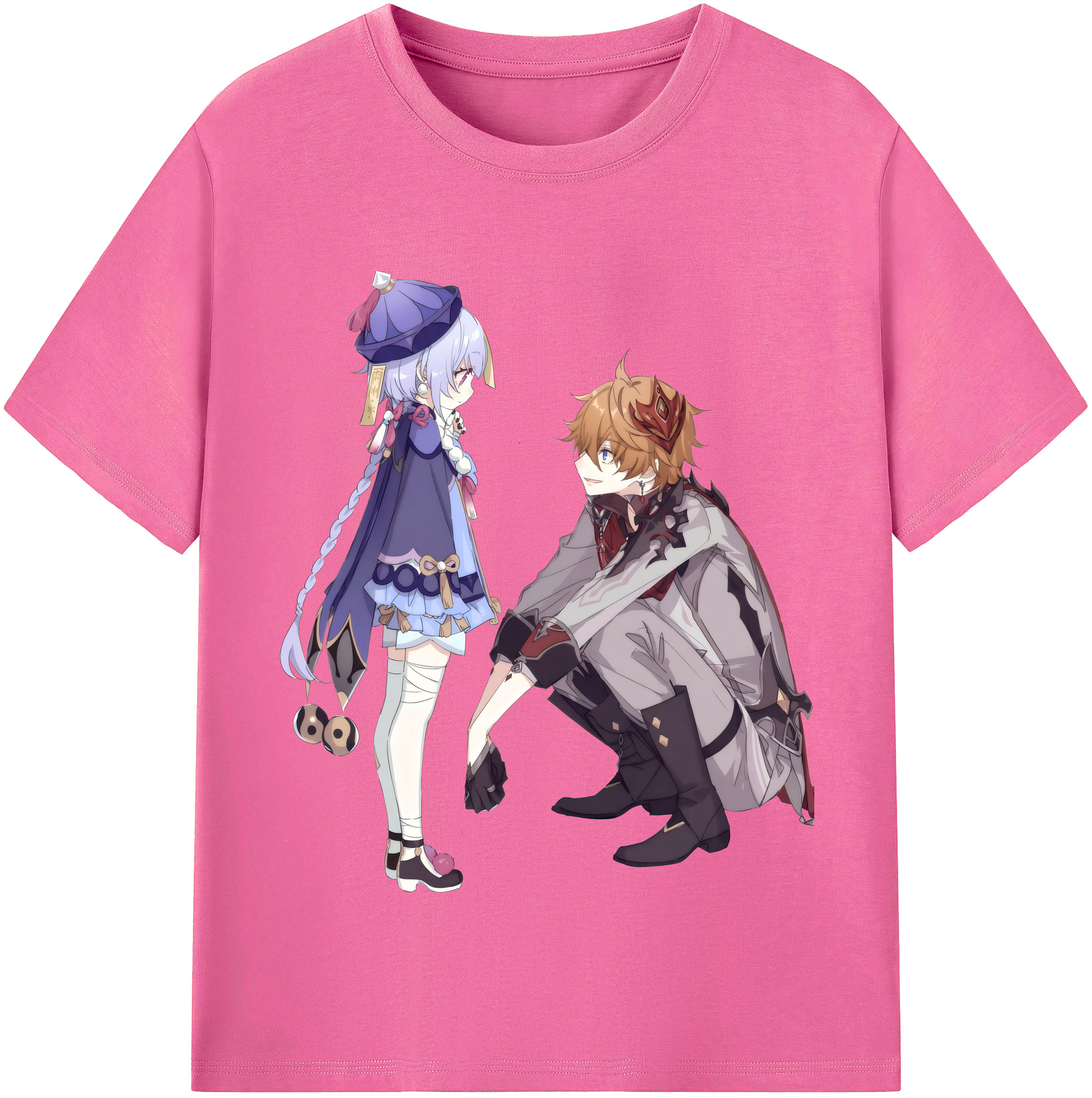 げんし神 七七 なな  genshin Nana レディースカジュアルプリントTシャツ（綿100％）